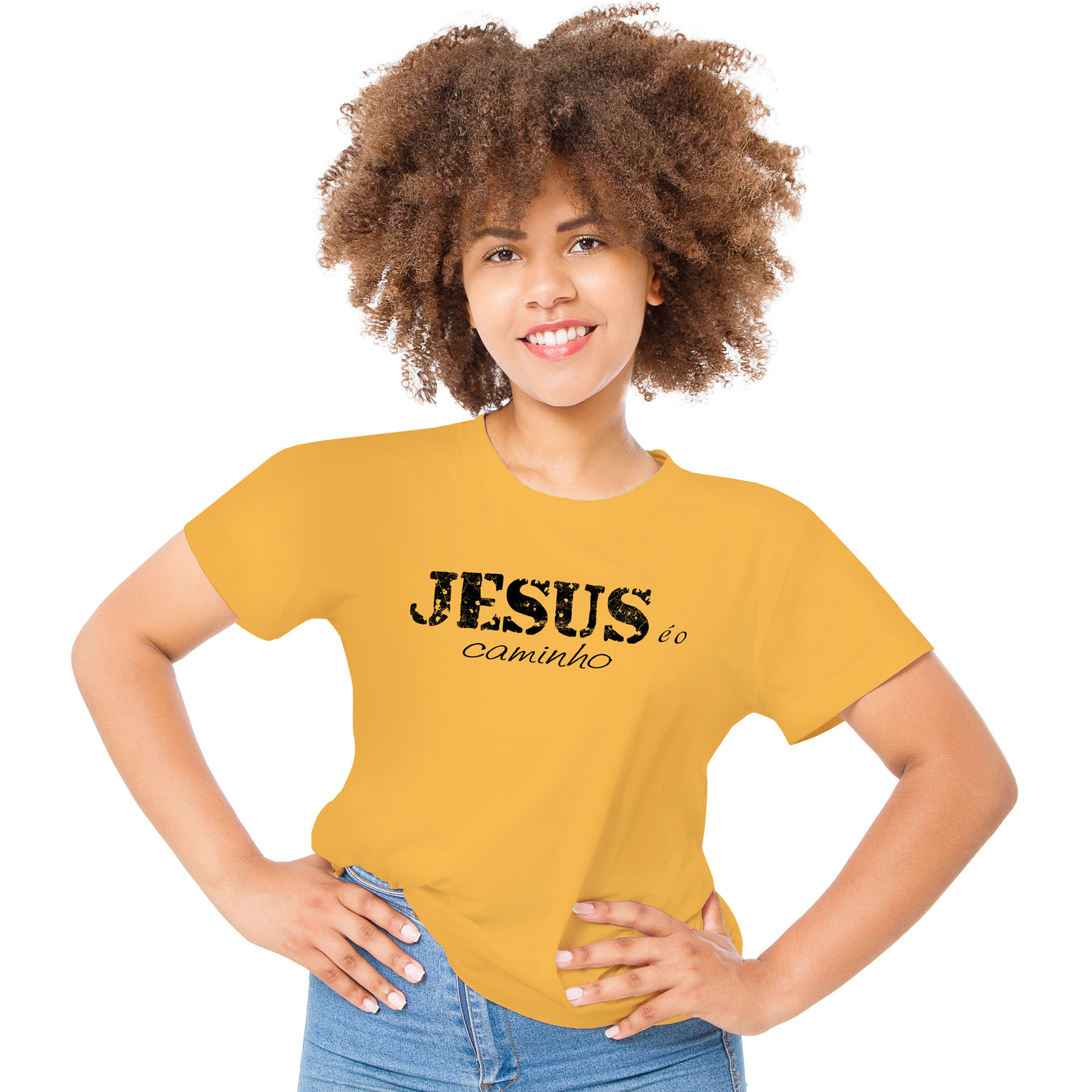 Camiseta-Feminina-Crista-Jesus-e-o-Caminho-–-Palavra-De-Luz